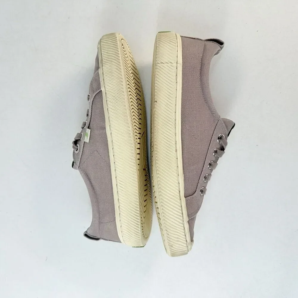 Cariuma Rio Brasil Low Canvas Grey Sneakers Shoes Womens Size 8 Men 6.5